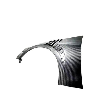 Audi A4 S4 B9.5 carbon fiber front fender side view with integrated vent