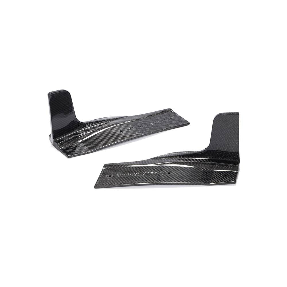 Audi A5 S5 B9 2-piece carbon fiber rear bumper splitters