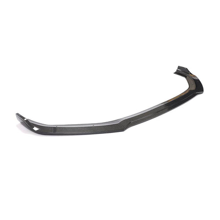 Angled product view of the Audi A5/S5 B9 carbon fiber front bumper lip
