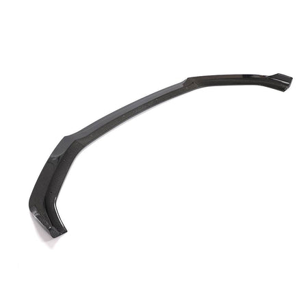 Profile view of the one-piece front lip shaped for the Audi A5/S5 B9 lower bumper
