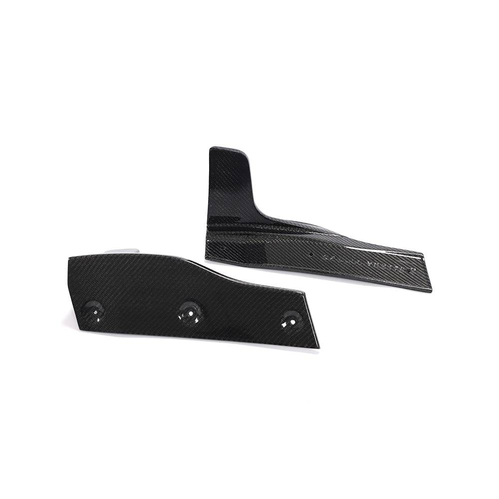 Audi A5 S5 carbon fiber rear corner splitters angle view