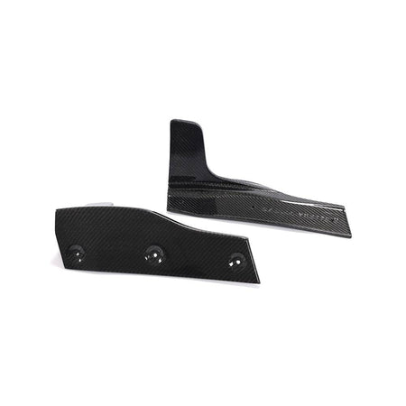 Audi A5 S5 carbon fiber rear corner splitters angle view