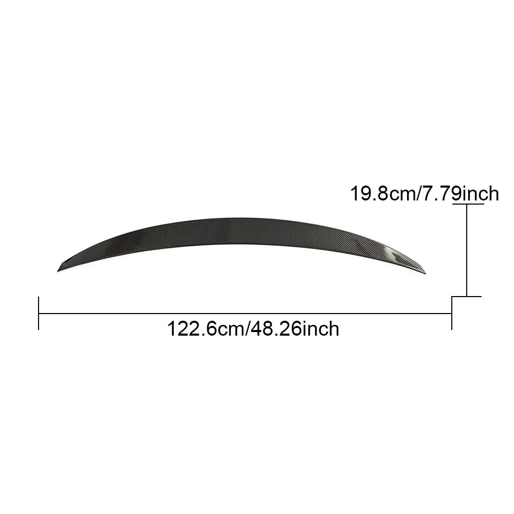 Audi A5 S5 RS5 Coupe trunk spoiler size and dimensions