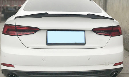 Audi A5 Sportback rear trunk spoiler installed rear view
