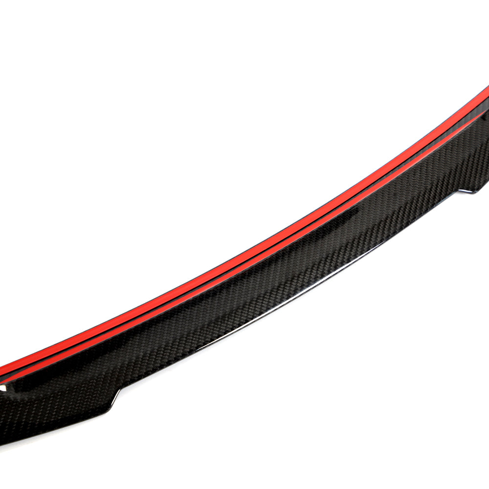 Audi A5 Sportback trunk spoiler adhesive mounting detail