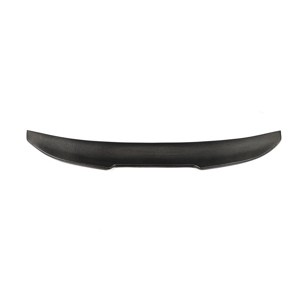 Audi A6 C6 carbon fiber rear trunk spoiler full view