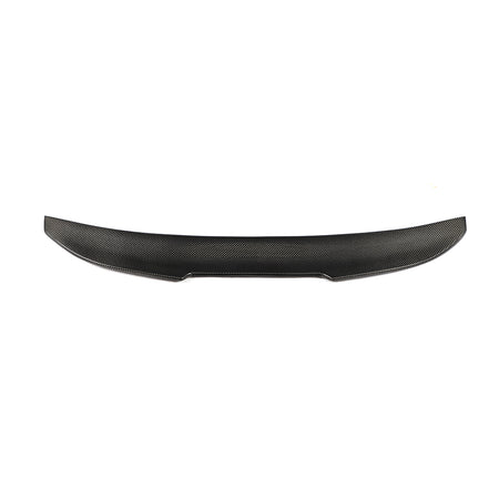 Audi A6 C6 carbon fiber rear trunk spoiler full view