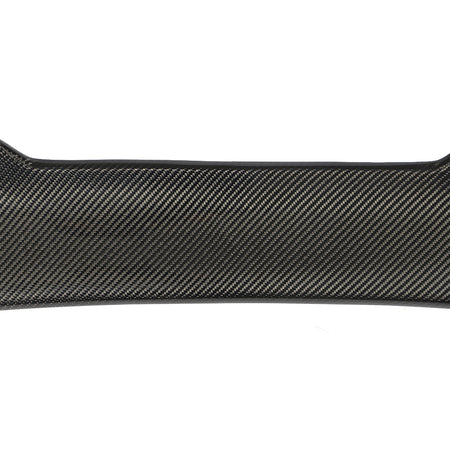 Carbon fiber weave close-up on Audi A6 C6 trunk spoiler