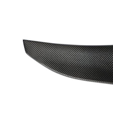 Audi A6 C6 trunk spoiler carbon fiber weave and edge detail