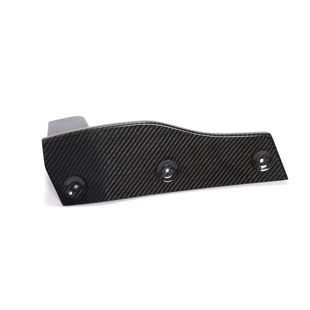 Audi B9 rear bumper side splitter screw mounting detail