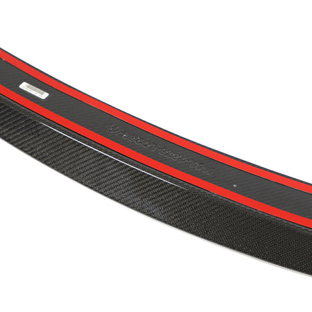 Audi Coupe trunk spoiler underside edge and adhesive detail