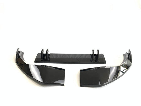Audi Q8 3-piece ABS front lip kit with center splitter and side extensions