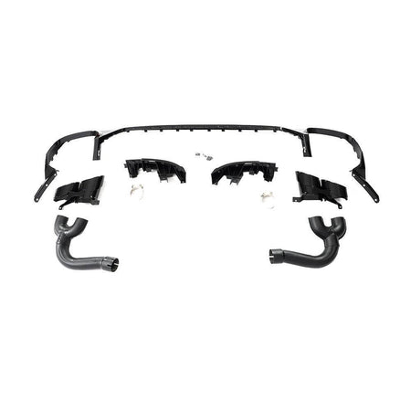 Audi Q8 SQ8 black rear bumper diffuser front product view