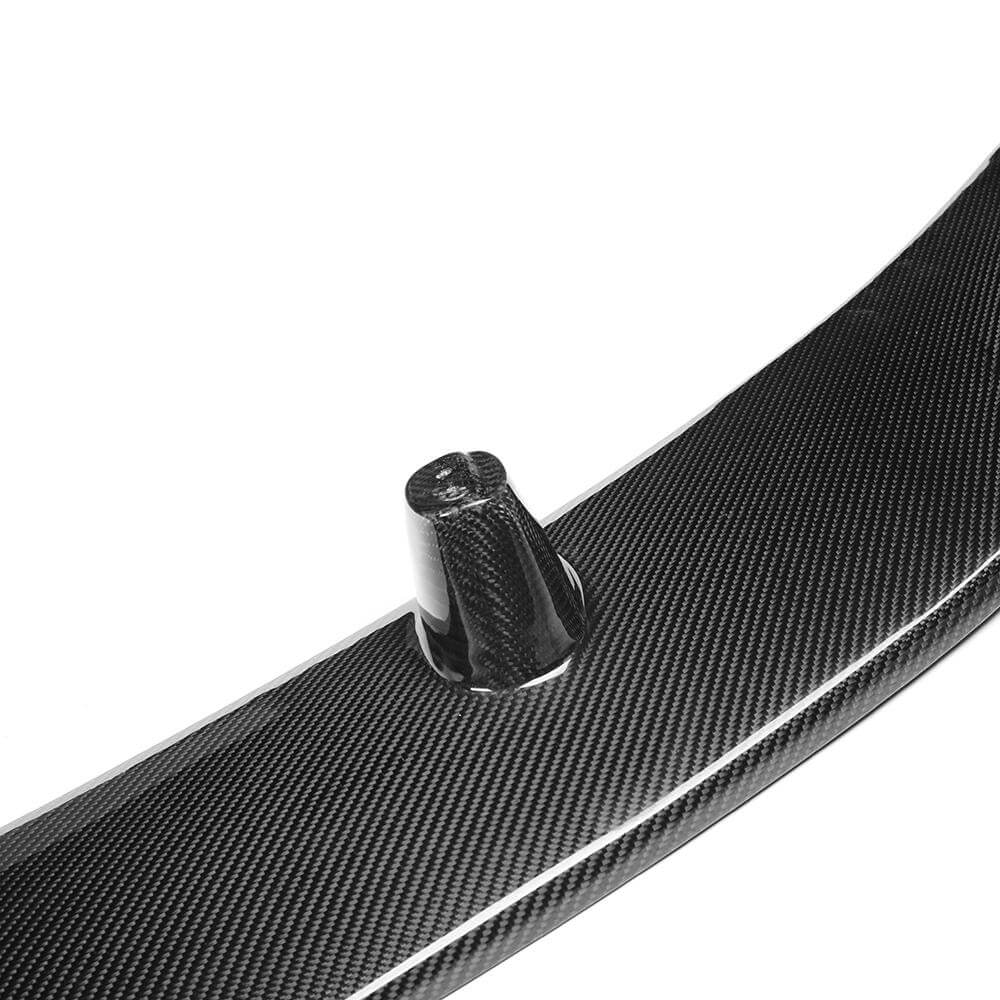 Audi R8 carbon fiber rear spoiler mounting point detail
