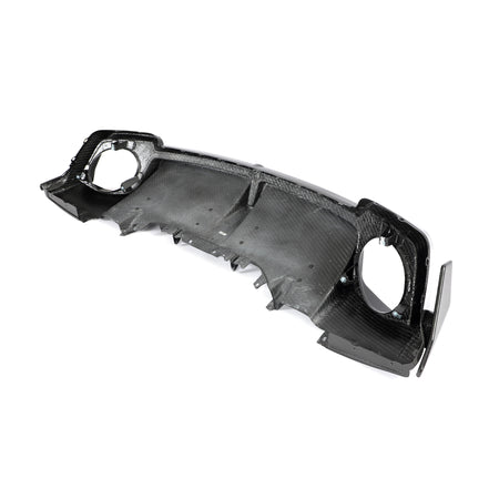 Audi R8 prepreg carbon fiber rear bumper diffuser angled product view