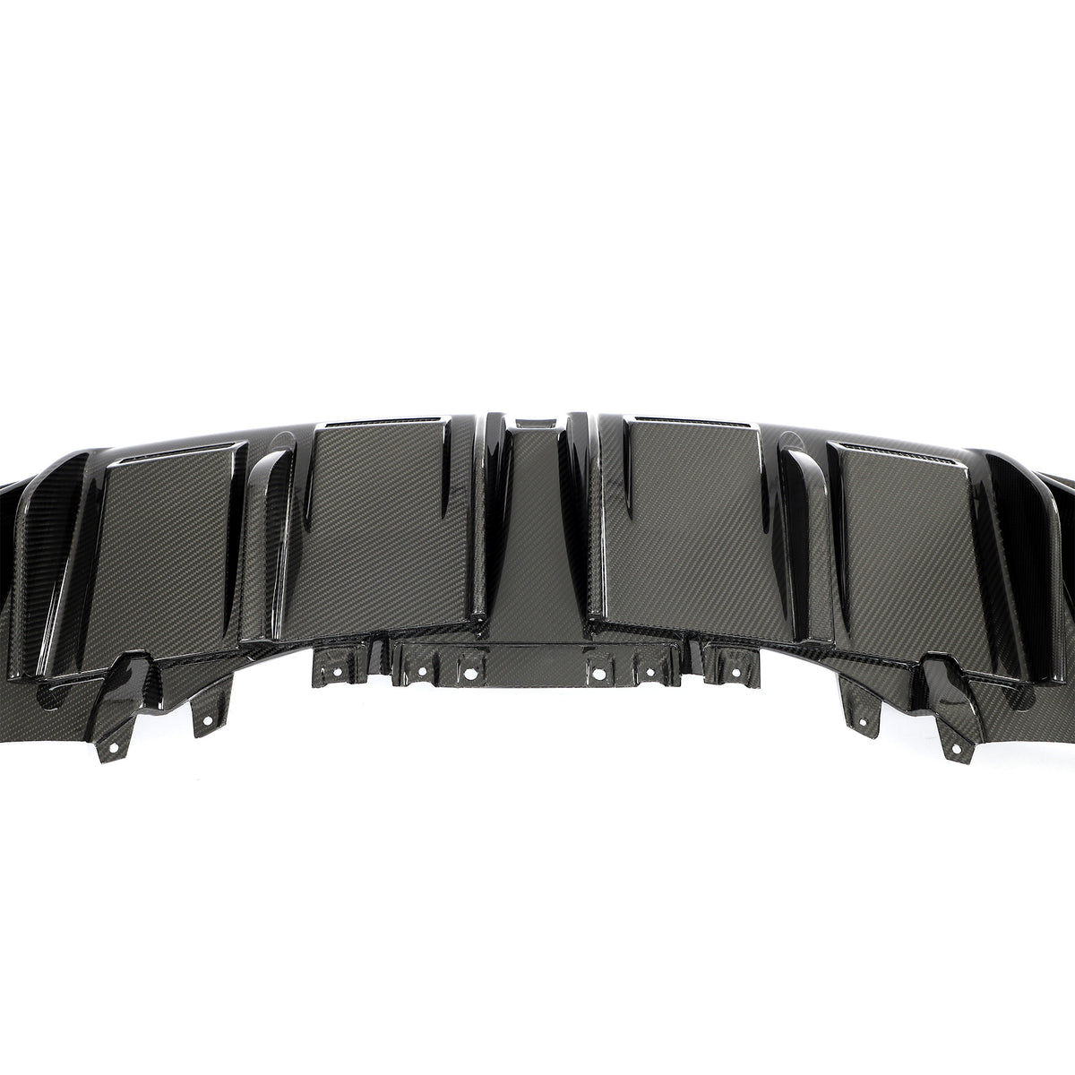 Audi R8 carbon fiber rear diffuser lower fin profile view