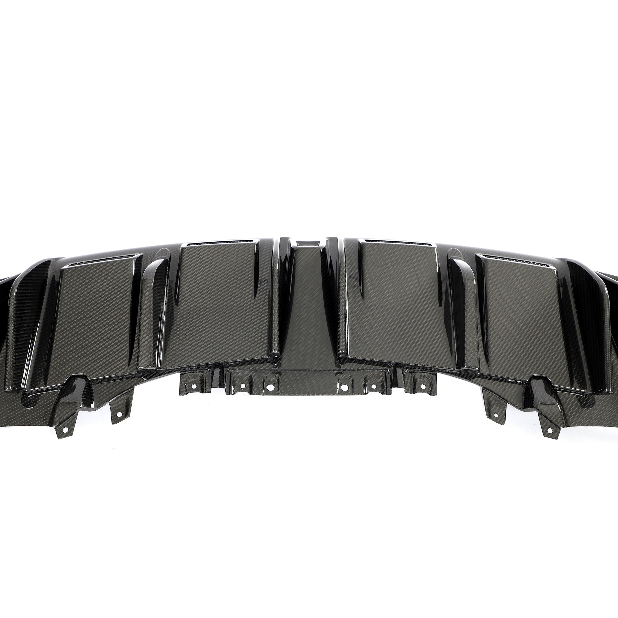 Audi R8 carbon fiber rear diffuser lower fin profile view
