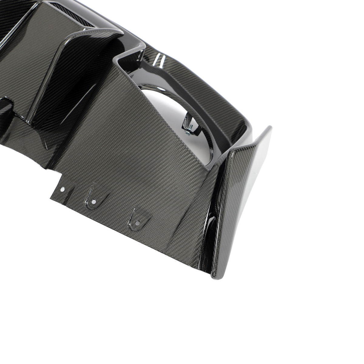 Audi R8 rear bumper diffuser side corner and exhaust surround detail