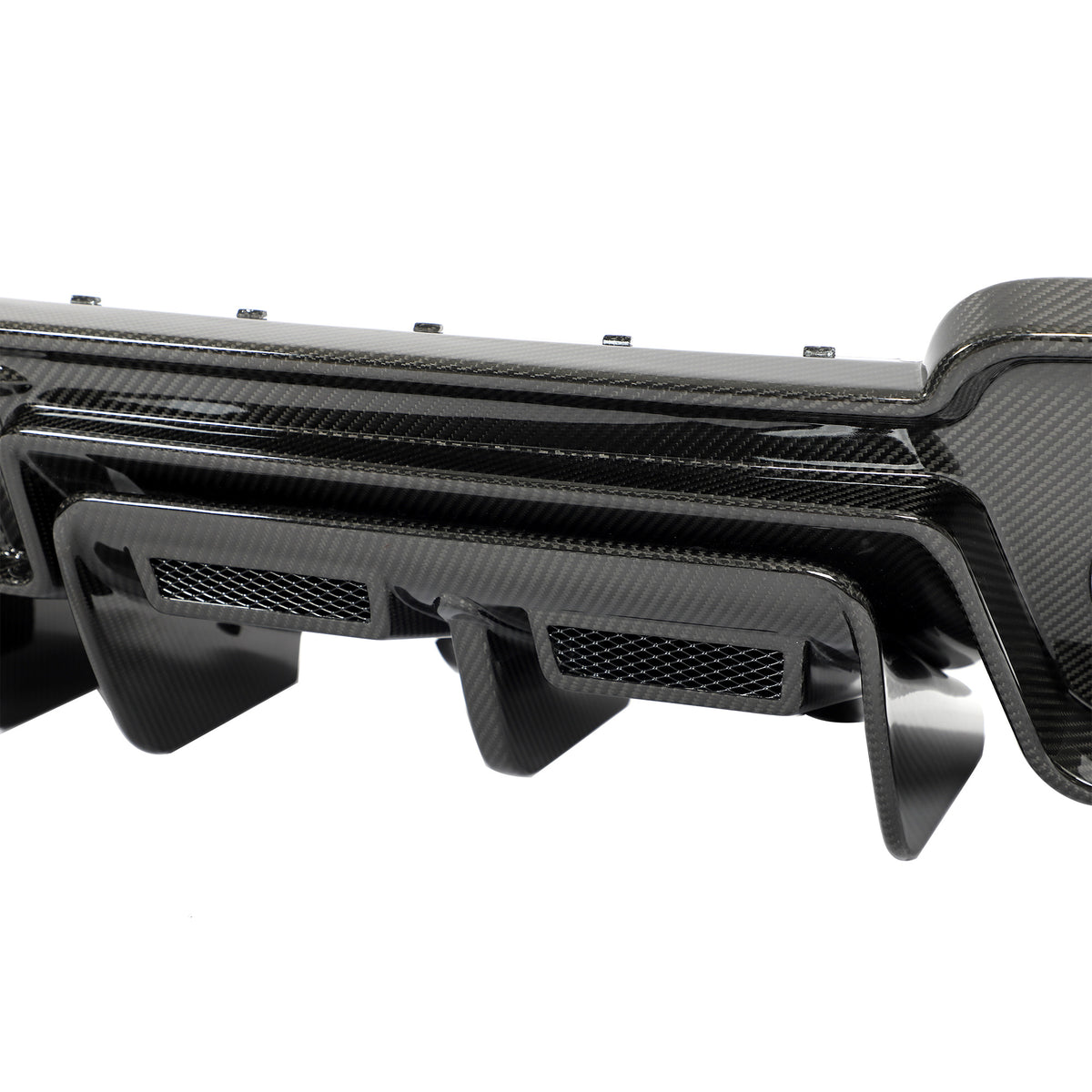 Audi R8 rear bumper diffuser underside and edge detail