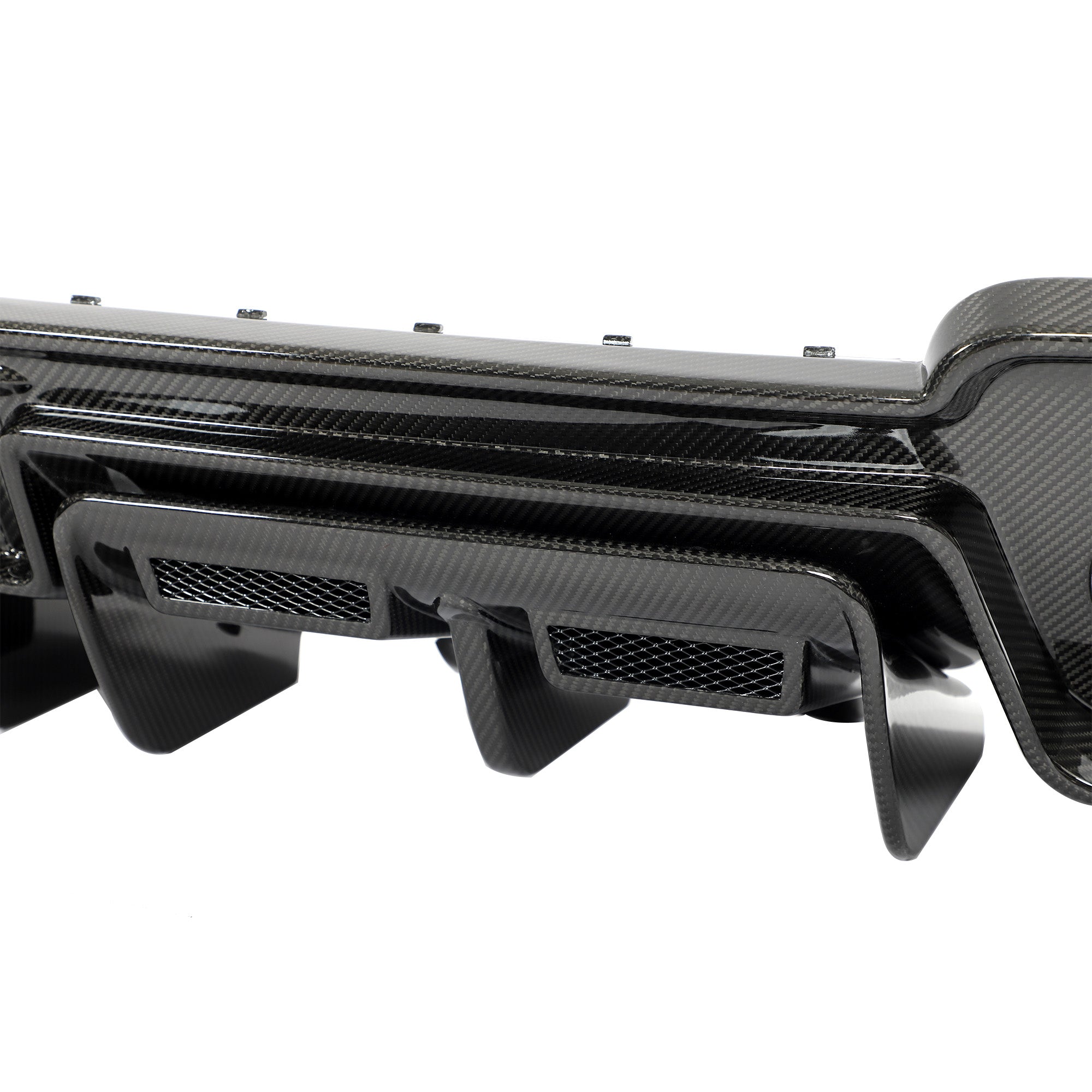 Audi R8 rear bumper diffuser underside and edge detail