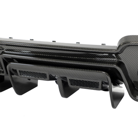 Audi R8 rear bumper diffuser underside and edge detail