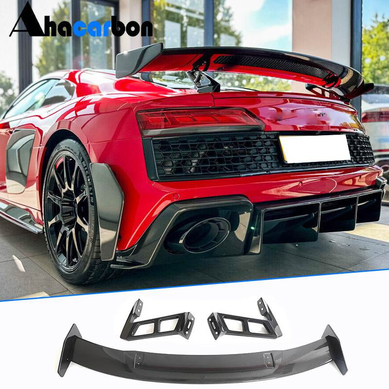 Audi R8 Coupe Prepreg Dry Carbon Fiber Racing Rear Spoiler Aero
