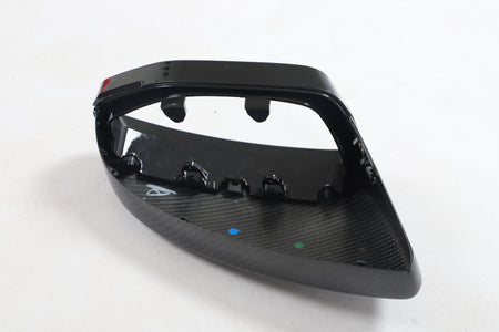 Audi replacement mirror cover ABS base and inner mounting structure detail
