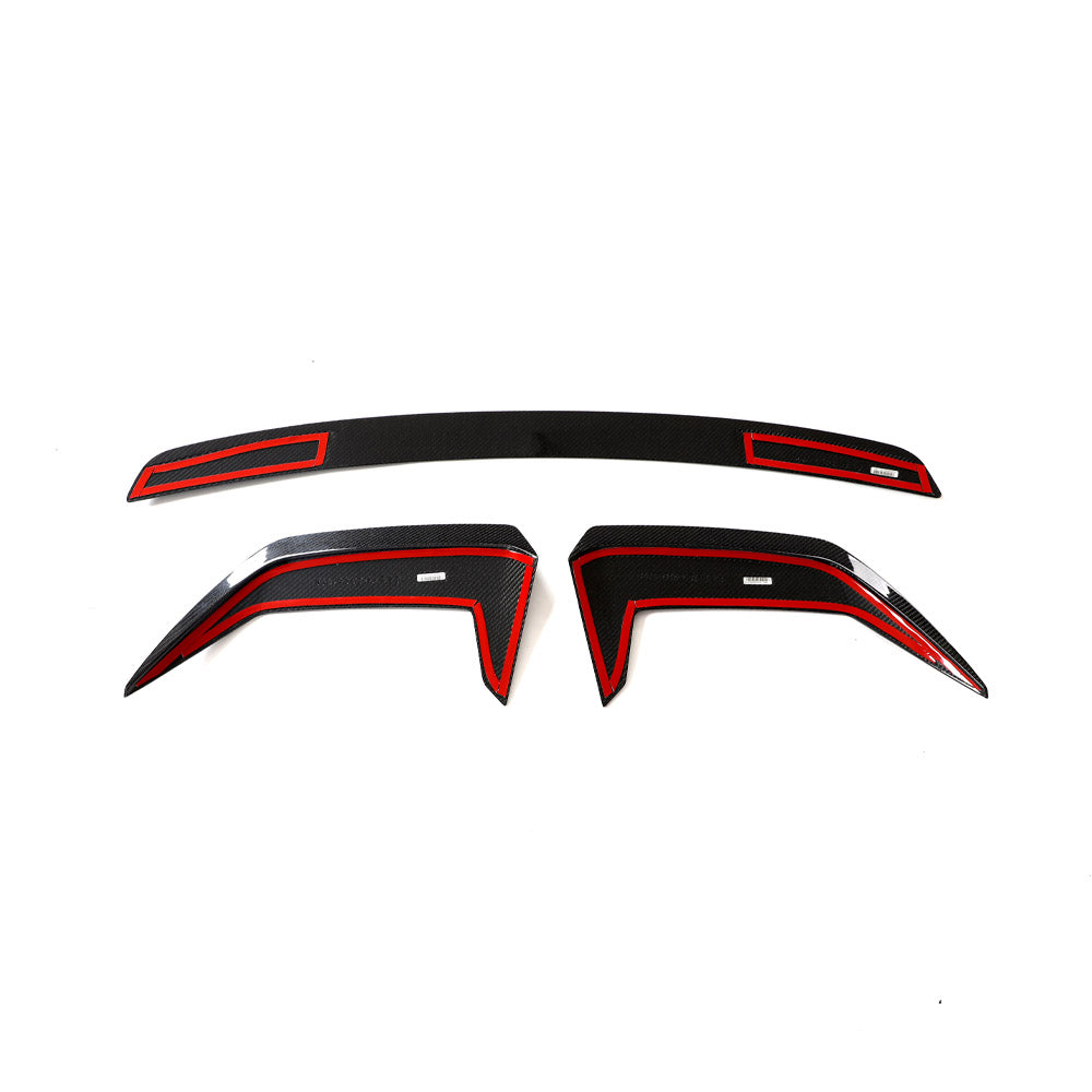 Audi RS Q8 carbon fiber roof spoiler rear structure and mounting points