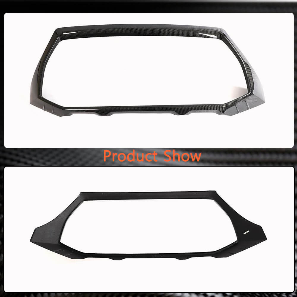Audi RS Q8 dry carbon grille frame front and rear product view