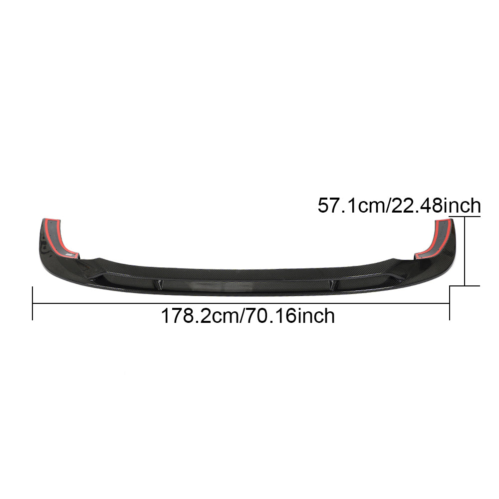 Audi RS3 8Y front bumper lip dimensions reference