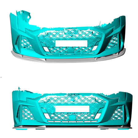 Audi RS3 8Y.5 Sedan front bumper fitment reference for dry carbon front lip