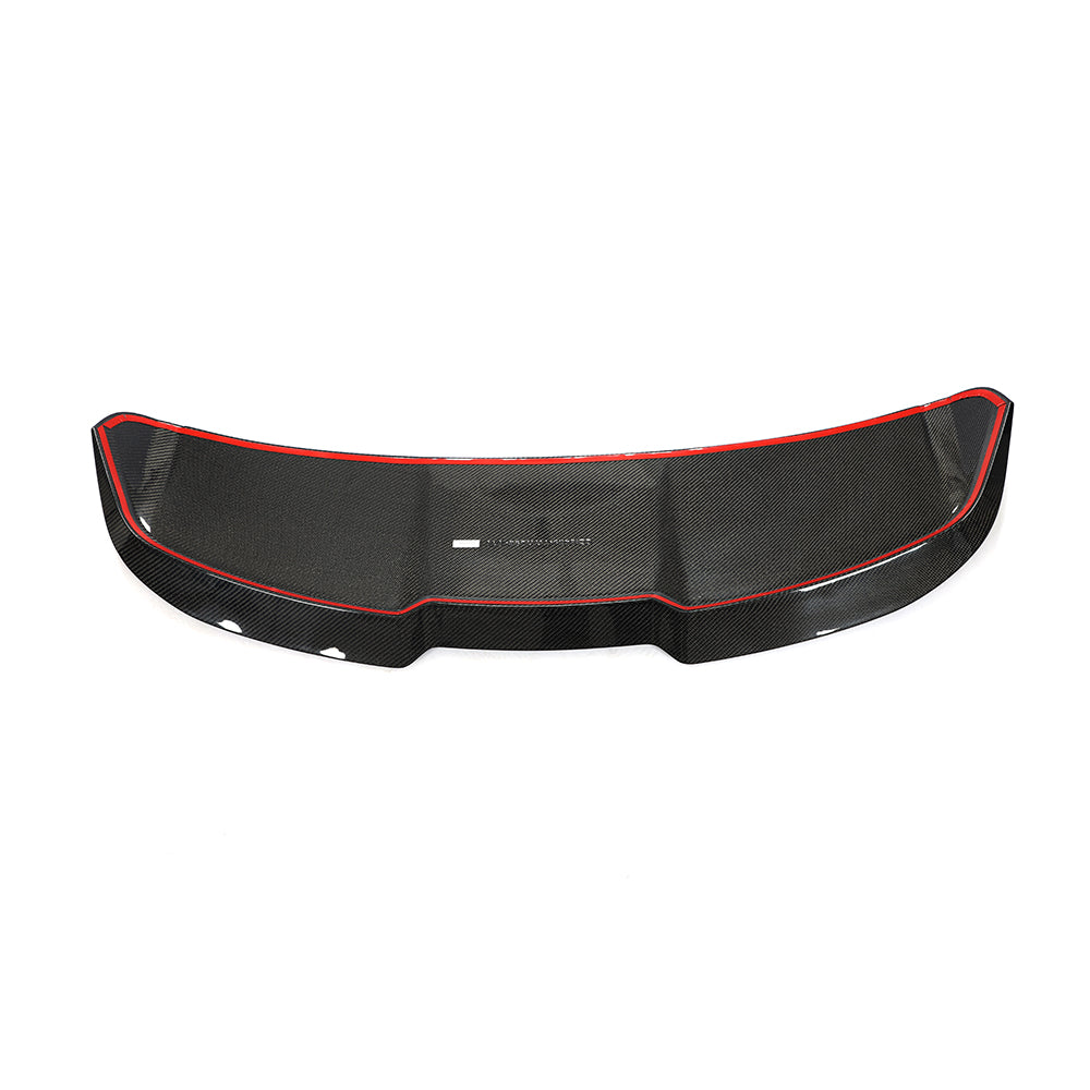Audi RS6 C8 rear roof spoiler reverse side and adhesive mounting surface