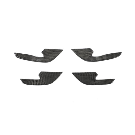 Audi RS6 RS7 C7 carbon fiber front bumper canards full set view