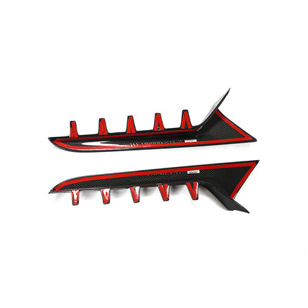 Audi RS6 rear window side fins with adhesive mounting strips