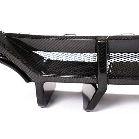Audi RS7 dry carbon rear diffuser mounting area detail