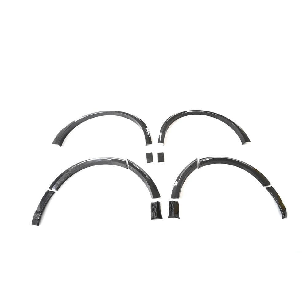 Audi RS Q8 carbon fiber wheel arch covers full set layout