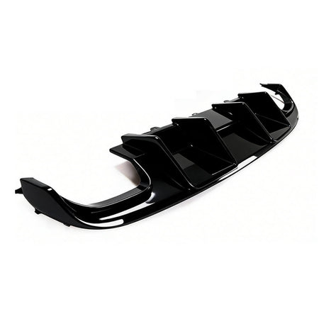 Audi S4 B8 FRP rear bumper diffuser angled view