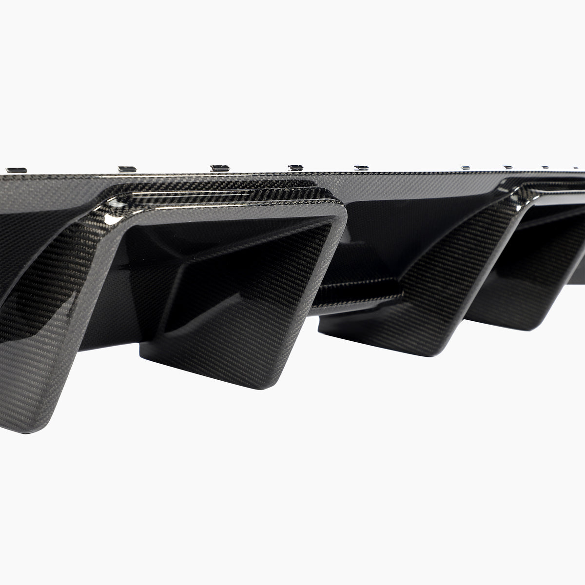 Audi S4 B8 rear diffuser fins and lower structure detail