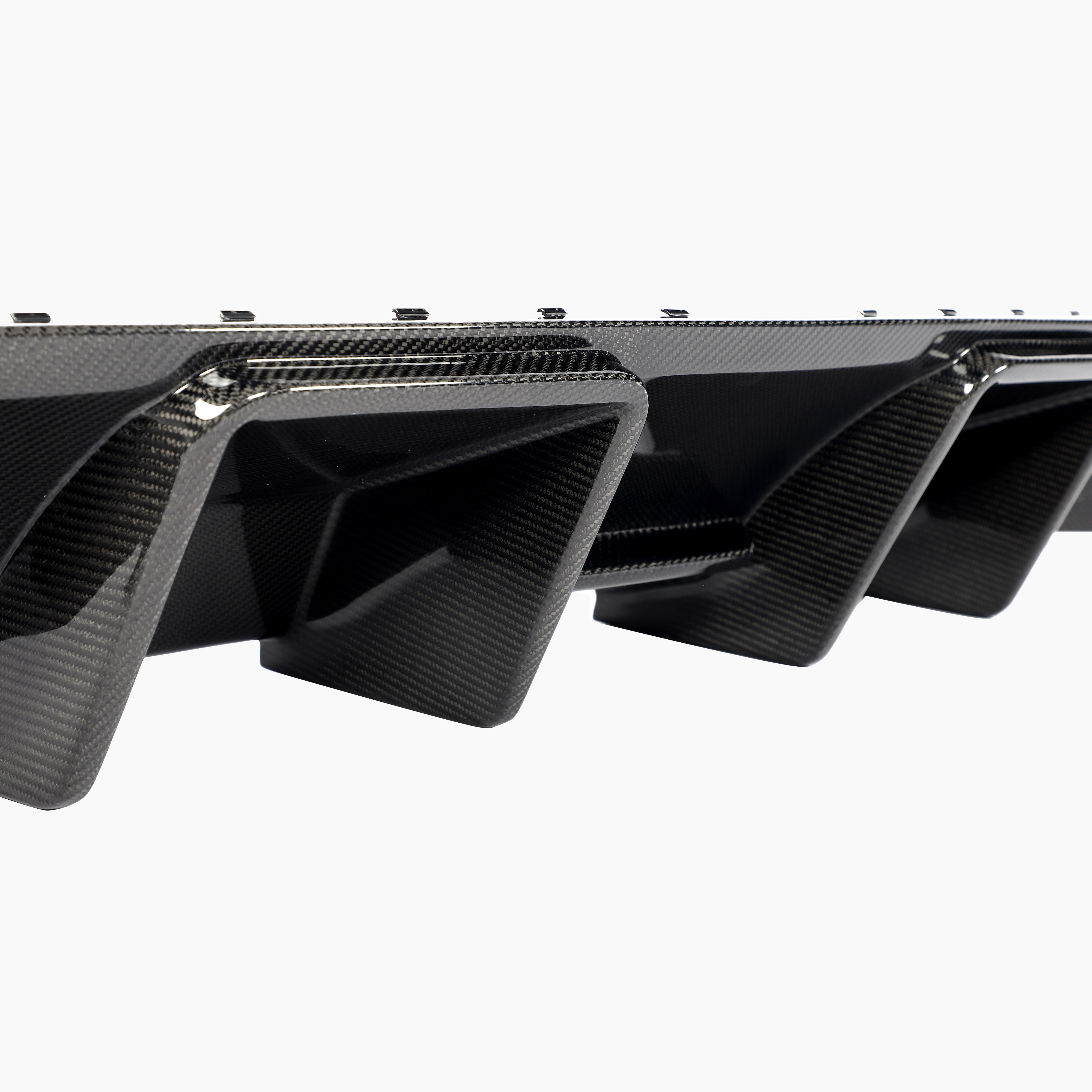 Audi S4 B8 rear diffuser fins and lower structure detail