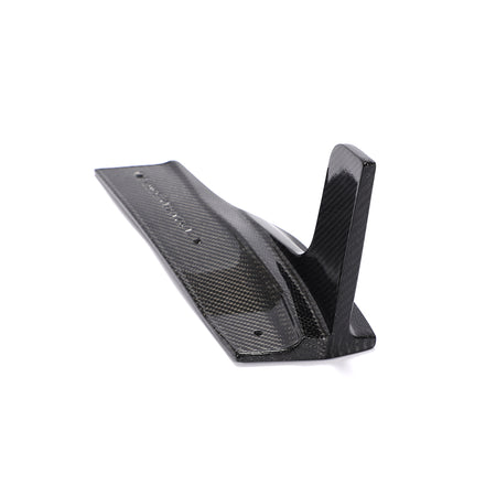 Audi S5 B9 rear bumper splitter vertical fin detail