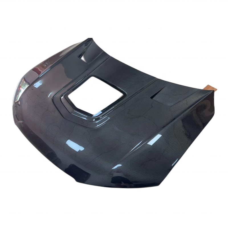 Audi S7 C7.5 vented carbon fiber hood full product view