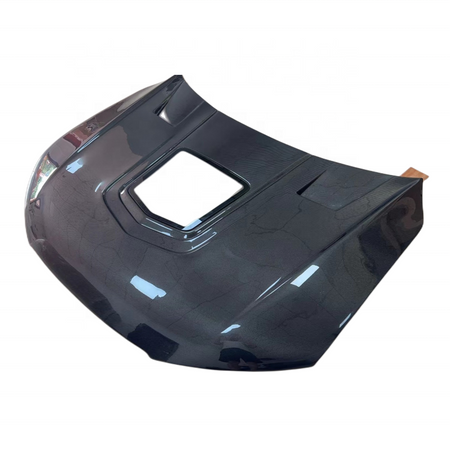 Audi S7 C7.5 vented carbon fiber hood full product view