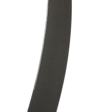 Audi trunk spoiler gloss carbon fiber weave detail