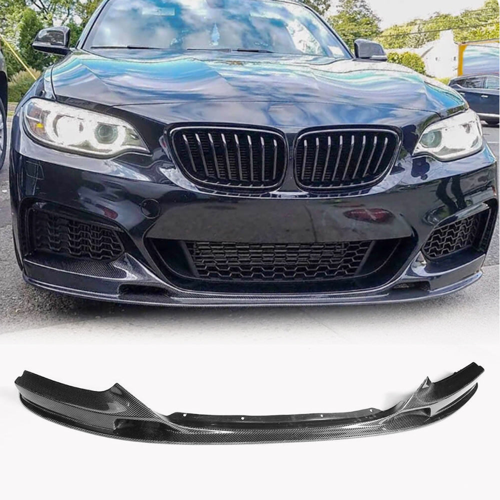 BMW 2 Series F22 F23 M Sport front bumper lip installed view