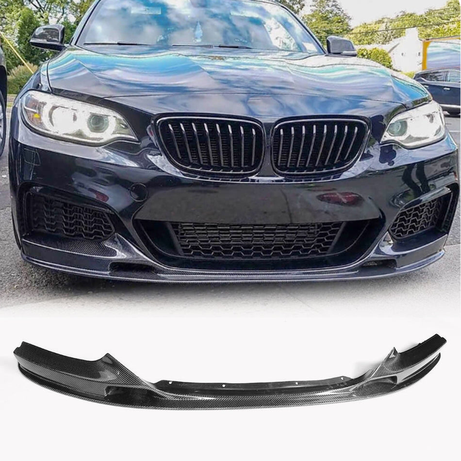 BMW 2 Series F22 F23 M Sport front bumper lip installed view