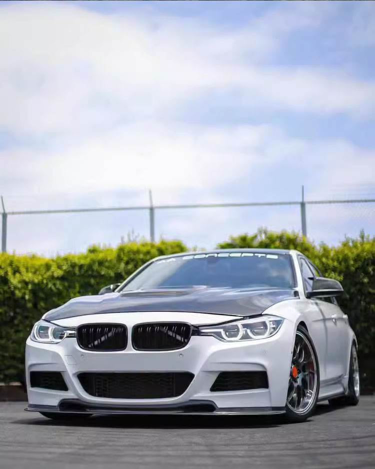 BMW 3 Series F30 M Sport front lip installed front view
