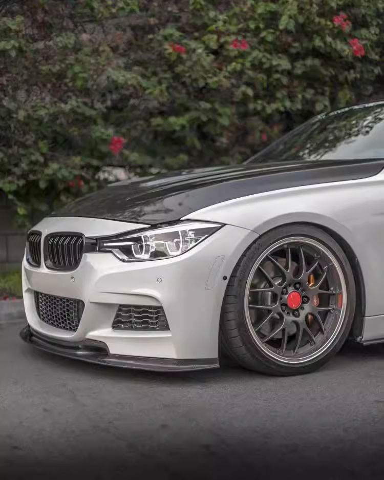 BMW 3 Series F30 M Sport front lip side angle view