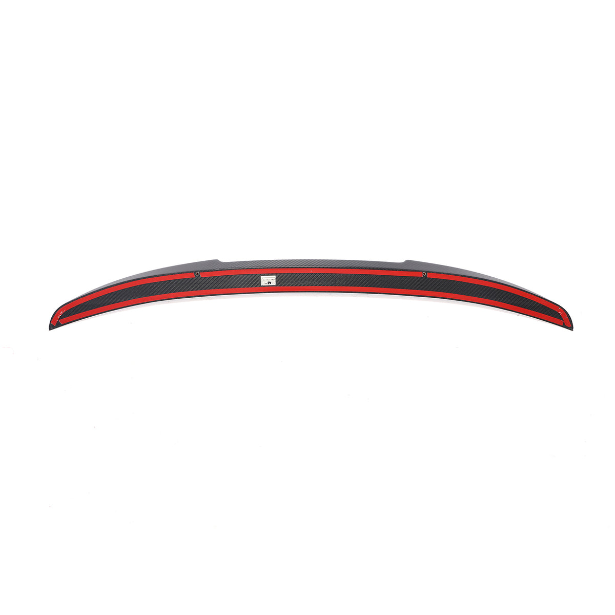 BMW 840i trunk spoiler curved mounting surface with adhesive tape