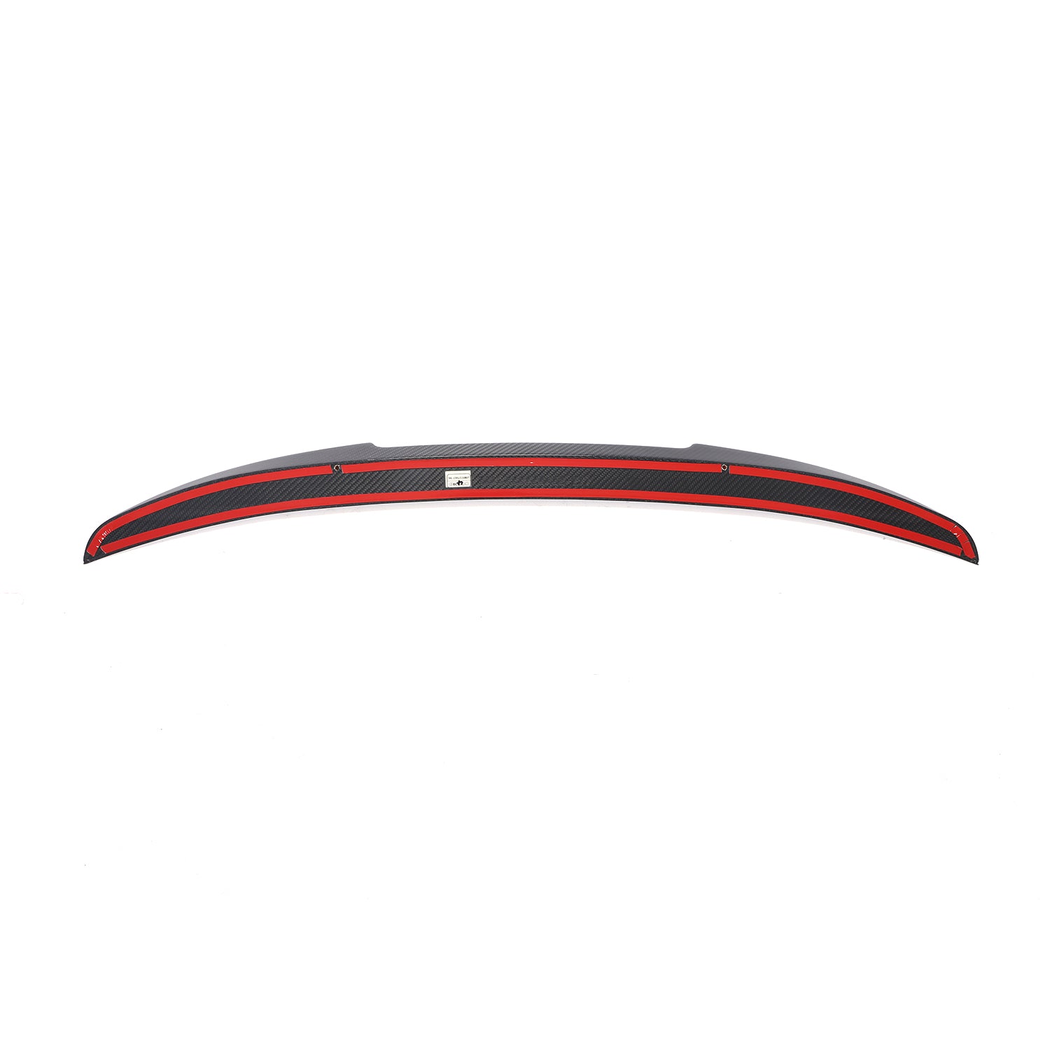BMW 840i trunk spoiler curved mounting surface with adhesive tape
