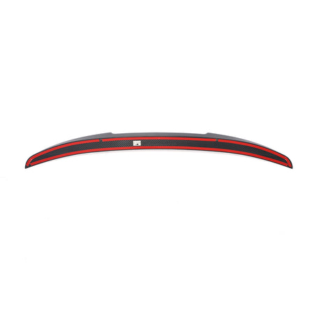 BMW 840i trunk spoiler curved mounting surface with adhesive tape